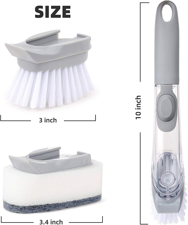 1271 Automatic Liquid Dispenser Dish Clean Brush Scrubber