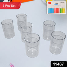 Apex Everyday Plastic Glass Set  6 Pieces Lightweight  Unbreakable
