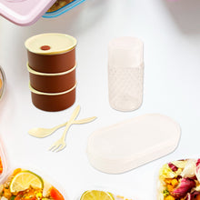 128 Steel Lunch Box Set (4 Pcs Black)