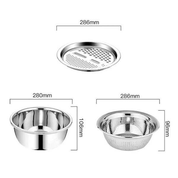 Kitchen grater and salad maker set