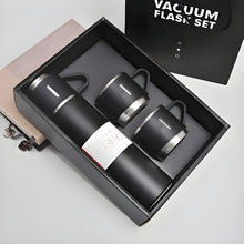 Customized Stainless Steel Vacuum Flask Set with 3 Cups – 500ML | Personalized Name Bottle Gift Combo for Boyfriend, Girlfriend, Employee
