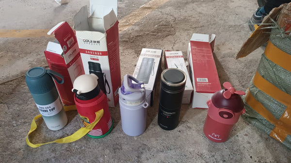 Stainless Steel Water Bottles 500 ML Approx (Mix Design & Color / 1 Pc)