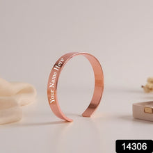 Customized / Personalized Stylish Kada Bracelet (1 Pc / Rose gold Copper)