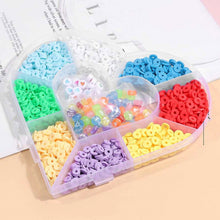 Heart-Shaped Plastic Bead Storage Organizer Box (1 Pc)