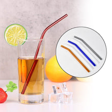 Reusable Glass Straws Clear Glass Drinking Straw (5 Pcs Set)