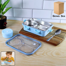 Premium Stainless Steel Compartment Lunch Box 1 Set