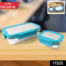 Apex Jerry Lunch Box Premium Stainless Steel Food Container (2 Pc  700+200 Ml Approx)
