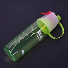 Plastic Dual Function Sports Water Bottle With Built-in Mist Spray And Leakproof Cap (600ml  1 Pc)