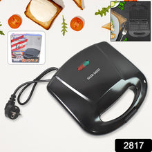 2817 Waffle Maker Makes 2 Square Shape Waffles Non-stick Plates Easy To Use With Indicator Lights