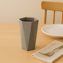 Hexagon Shape Small Plastic Drinking Glass (1 Pc)