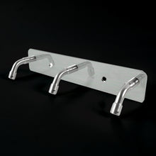 Stainless Steel Wall Mounted Coat 3 Hook Rack (14x3  1 Pc)