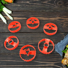 5978  Cookie Cutters Set Plastic Easter Biscuit Cutting Tool For Diy Cake Decoration Fondant Biscuit Cookie Pastry Sandwich (6 Pc Set )